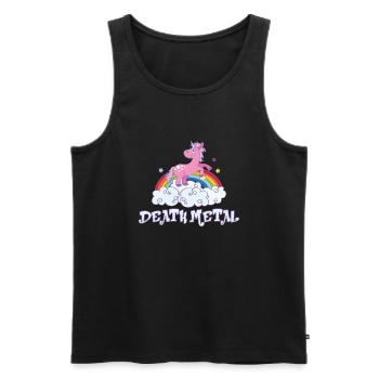 death metal - Männer Premium Bio Tank Top - Schwarz - Vorne - Michal (187cm)