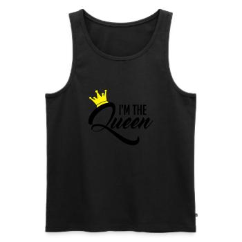 I'm the Queen - Männer Premium Bio Tank Top - Schwarz - Vorne - Michal (187cm)