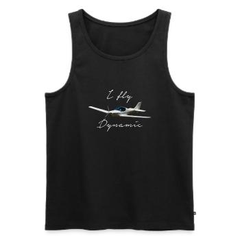 I fly Dynamic WT9 microlight - Men's Premium Organic Tank Top - black - Front - AI Model Male 178 light (178cm)