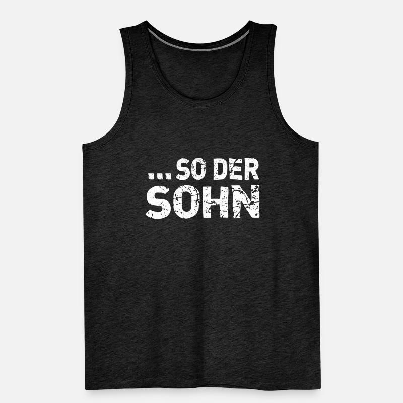 Wie der Vater so der Sohn bester Papa Geschenkidee Männer Premium Bio Tank Top