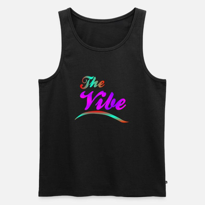 The Vibe - Männer Premium Bio Tank Top - Schwarz