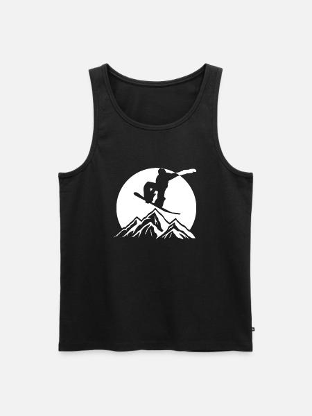 Snowboard Snowboarder - Débardeur bio Premium Homme - noir