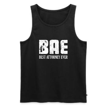 BAE Best Attorney Ever Advocate Lawyer - Männer Premium Bio Tank Top - Schwarz - Vorne - AI Model Male 178 light (178cm)