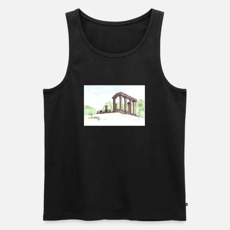 Tempel von Antas - Männer Premium Bio Tank Top - Schwarz
