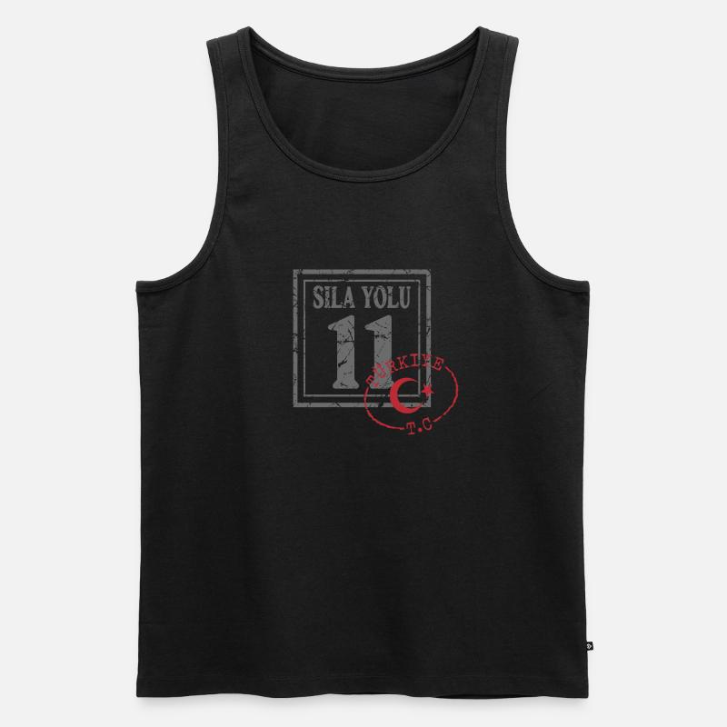Bilecik - Men's Premium Organic Tank Top - black