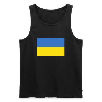 Ukraine - Débardeur bio Premium Homme - noir - Devant - Michal (187cm)