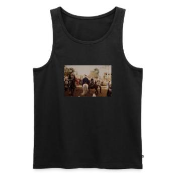 Donkey Man - Männer Premium Bio Tank Top - Schwarz - Vorne - Michal (187cm)
