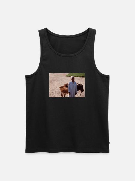 A man - Männer Premium Bio Tank Top - Schwarz