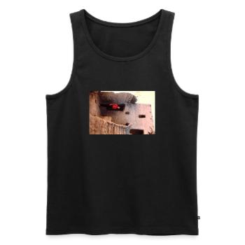 Vintage Egypt House - Männer Premium Bio Tank Top - Schwarz - Vorne - Michal (187cm)