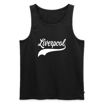 liverpool swoosh - Débardeur bio Premium Homme - noir - Devant - Michal (187cm)