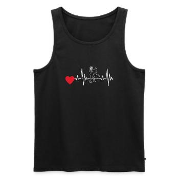 Squash Racquetball-Spieler Squashspiel Racquetball - Männer Premium Bio Tank Top - Schwarz - Vorne - AI Model Male 178 light (178cm)