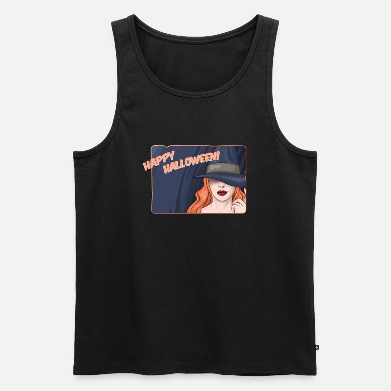 Hexe - Männer Premium Bio Tank Top - Schwarz