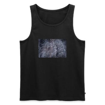 Islandhengst im Schneetreiben - Männer Premium Bio Tank Top - Schwarz - Vorne - Michal (187cm)