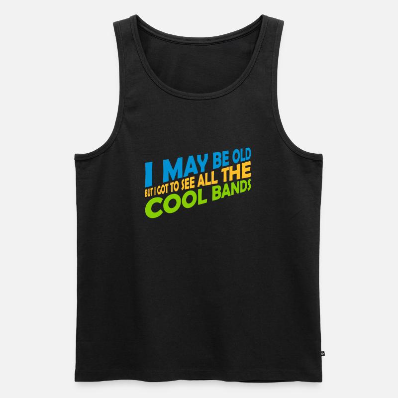 I may be old - Men's Premium Organic Tank Top - black