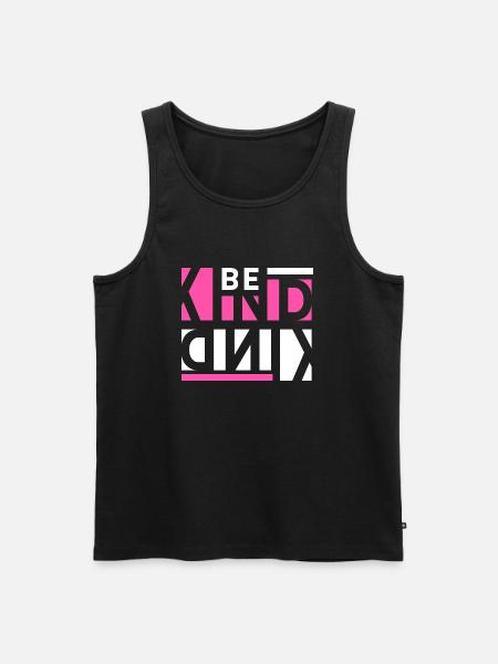 Be Kind - Men's Premium Organic Tank Top - black