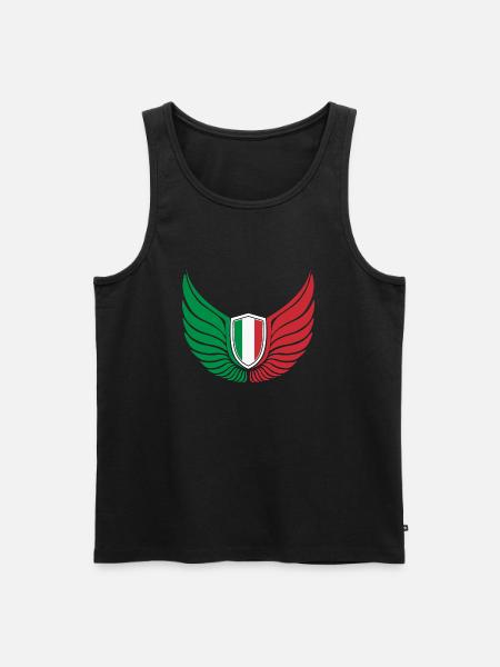 Italy logo - Men's Premium Organic Tank Top - black