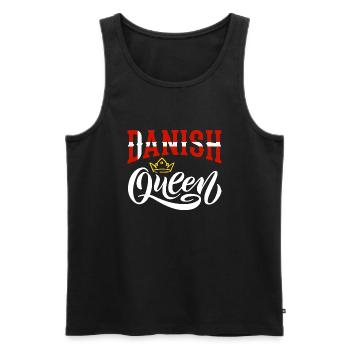 Reine danoise Danemark Danemark Drapeau - Débardeur bio Premium Homme - noir - Devant - Michal (187cm)