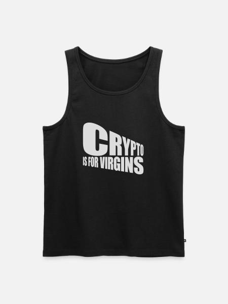 crypto is for virgins - Men's Premium Organic Tank Top - black