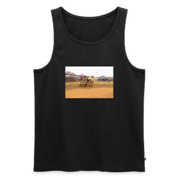 BMX MTB MTB Fahrrad - Männer Premium Bio Tank Top - Schwarz - Vorne - AI Model Male 178 light (178cm)