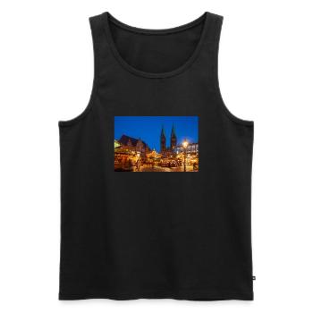 Bremer Weihnachtsmarkt - Männer Premium Bio Tank Top - Schwarz - Vorne - AI Model Male 178 light (178cm)