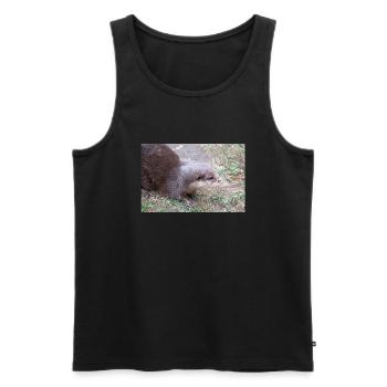 Asian small-clawed otter Zwergotter - Männer Premium Bio Tank Top - Schwarz - Vorne - Michal (187cm)