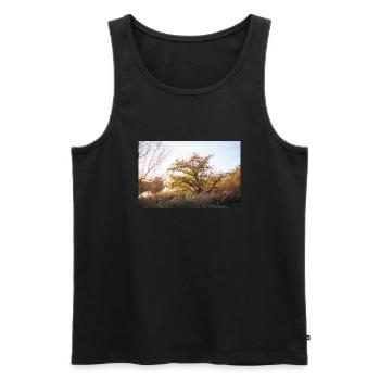 Lesum - Männer Premium Bio Tank Top - Schwarz - Vorne - AI Model Male 178 light (178cm)