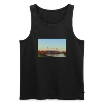 Weserstadion - Männer Premium Bio Tank Top - Schwarz - Vorne - AI Model Male 178 light (178cm)