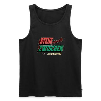 schäferhund zitat lieblingshund bullterrier spruch - Männer Premium Bio Tank Top - Schwarz - Vorne - Michal (187cm)