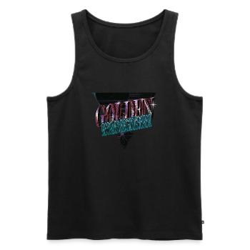 windhund cool hundehalter pudel - Männer Premium Bio Tank Top - Schwarz - Vorne - Michal (187cm)