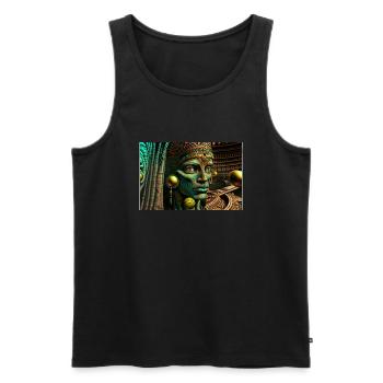 god by daniel costa 5 - Men's Premium Organic Tank Top - black - Front - AI Model Male 178 light (178cm)