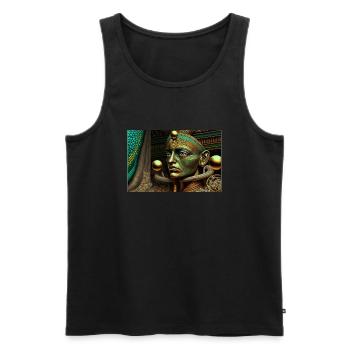 demigod by daniel costa 4 - Men's Premium Organic Tank Top - black - Front - AI Model Male 178 light (178cm)