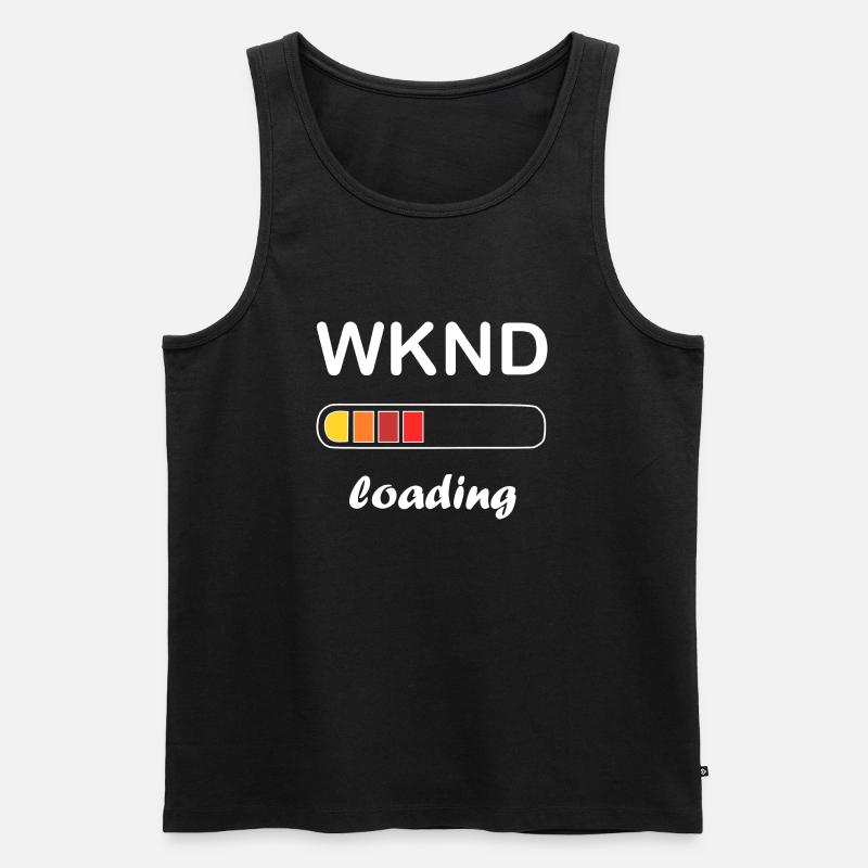 weekend loading - Men's Premium Organic Tank Top - black