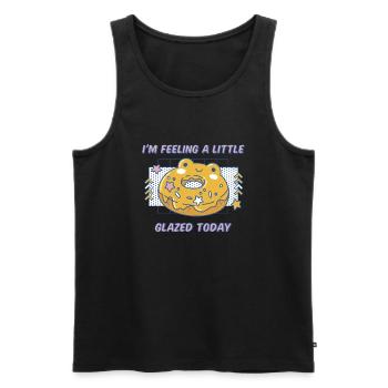 I'm Feeling A Little Glazed Today Funny Doughnuts - Männer Premium Bio Tank Top - Schwarz - Vorne - Michal (187cm)