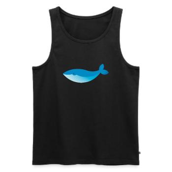 Baleine - Débardeur bio Premium Homme - noir - Devant - Michal (187cm)