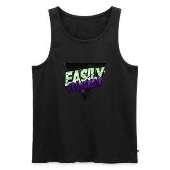 Beagle Dad statement present idea owner - Men's Premium Organic Tank Top - black - Front - AI Model Male 178 light (178cm)