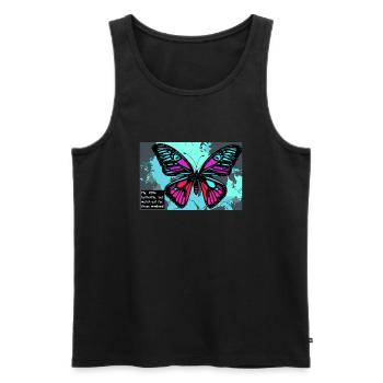 Skydancer - Männer Premium Bio Tank Top - Schwarz - Vorne - Michal (187cm)