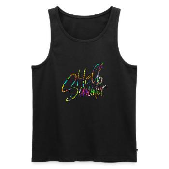Bonjour Summer - Débardeur bio Premium Homme - noir - Devant - Michal (187cm)