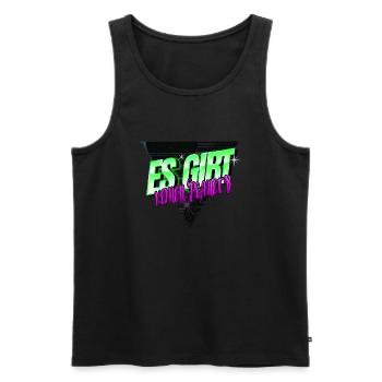 veganismus statement gesundes essen witzig - Männer Premium Bio Tank Top - Schwarz - Vorne - Michal (187cm)