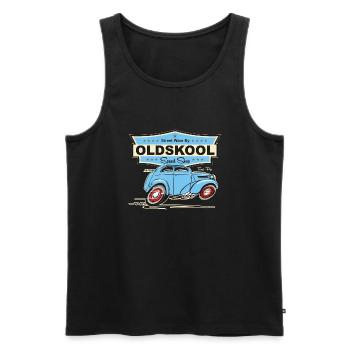 Pop - Männer Premium Bio Tank Top - Schwarz - Vorne - AI Model Male 178 light (178cm)