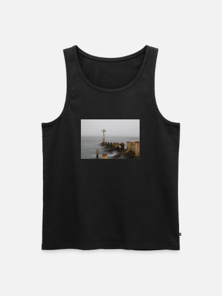 Seaton sluice - Men's Premium Organic Tank Top - black