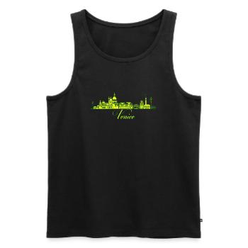 Venise Italie Venise Voyage Europe gondole Venise - Débardeur bio Premium Homme - noir - Devant - Michal (187cm)