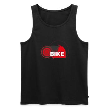 Vélo de triathlon - Débardeur bio Premium Homme - noir - Devant - Michal (187cm)