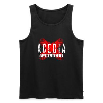 Acedia - La paresse - Débardeur bio Premium Homme - noir - Devant - AI Model Male 178 light (178cm)