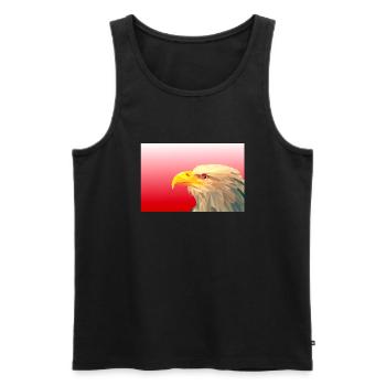 Adler. - Männer Premium Bio Tank Top - Schwarz - Vorne - Michal (187cm)