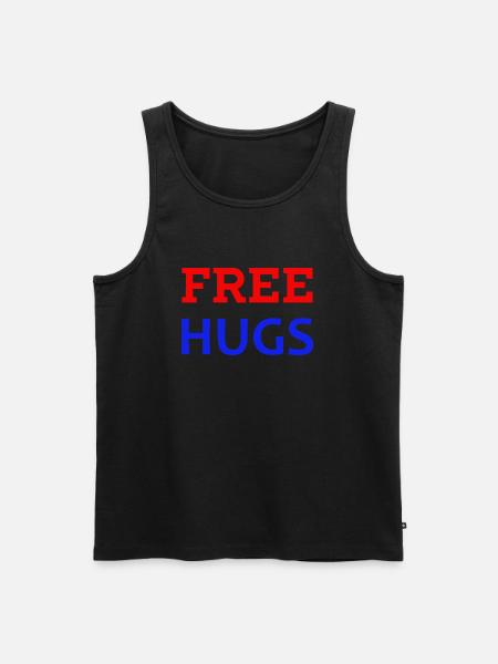 Free Hugs - Débardeur bio Premium Homme - noir