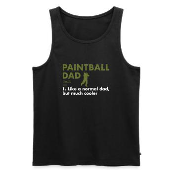 Sport Dad Definition Paintball - Men's Premium Organic Tank Top - black - Front - Michal (187cm)