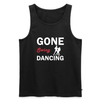Dancing Dance Music - Männer Premium Bio Tank Top - Schwarz - Vorne - Michal (187cm)