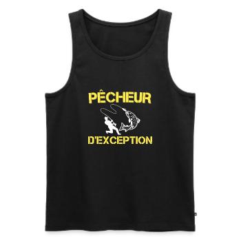 pécheur D'exception - Débardeur bio Premium Homme - noir - Devant - Michal (187cm)