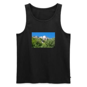 Knin Fortress (Kninska tvrđava) Croatia - Men's Premium Organic Tank Top - black - Front - AI Model Male 178 light (178cm)