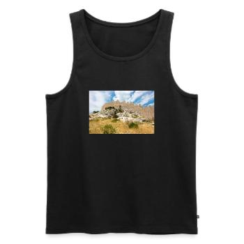 The Wall of Oštrica (Bedem Grebastica) Croatia - Men's Premium Organic Tank Top - black - Front - Michal (187cm)